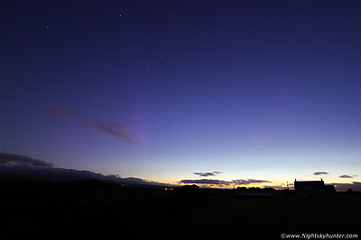 Extremely Rare Summer Twilight Aurora From Maghera - June 23rd 2015
